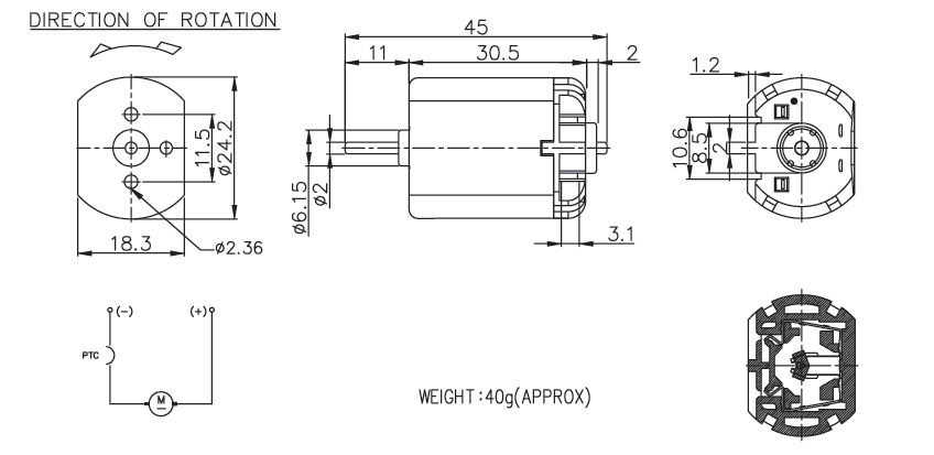 Brush DC Motor Specification