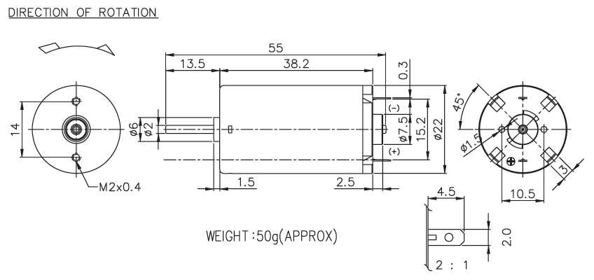 Brush DC Motor Specification