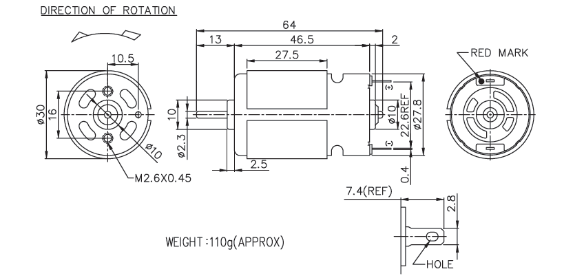 Brush DC Motor Specification