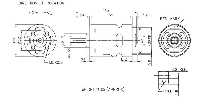Brush DC Motor Specification