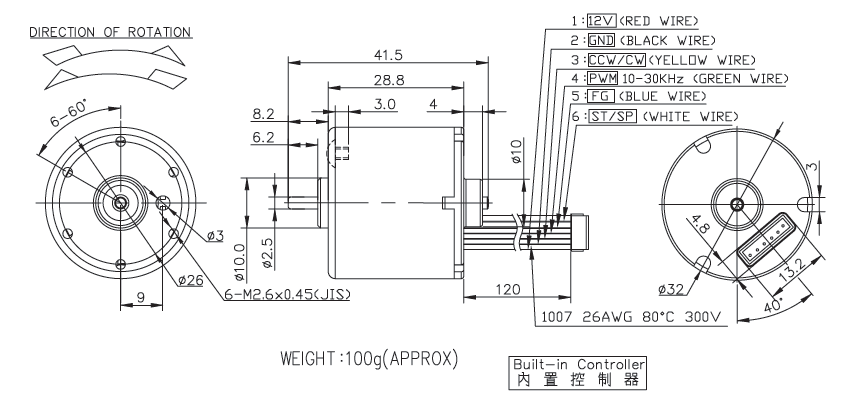 Brushless DC Motor Specification
