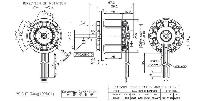 Brushless DC Motor Specification